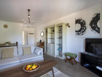 Coin salon dans l'établissement Apartment Vaugrenier Présidence by Interhome