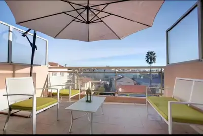 Balcon ou terrasse dans l'établissement 3 Festival de Cannes joli 2 pièces 4 personnes