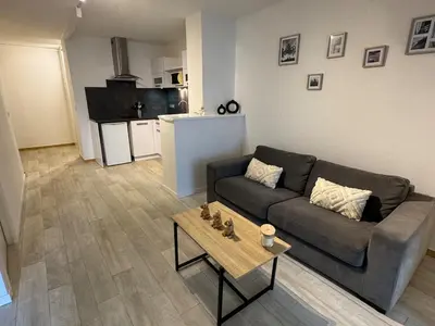 Plan de l'établissement Agréable 2 pièces et son jardin