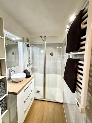 Plan de l'établissement Agréable 2 pièces et son jardin