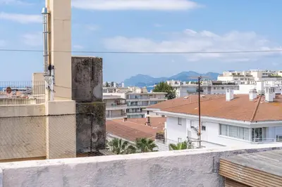 Vue générale sur la montagne ou vue sur la montagne depuis l'appartement