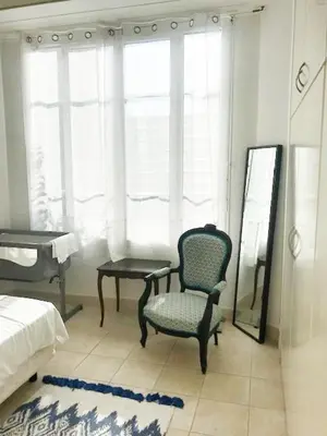 Un ou plusieurs lits dans un hébergement de l'établissement Appartement au coeur d'Antibes