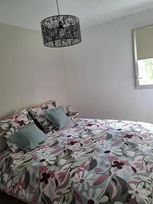 Un ou plusieurs lits dans un hébergement de l'établissement Appartement spacieux