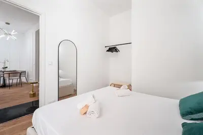 Un ou plusieurs lits dans un hébergement de l'établissement Appartement Montrose - Welkeys