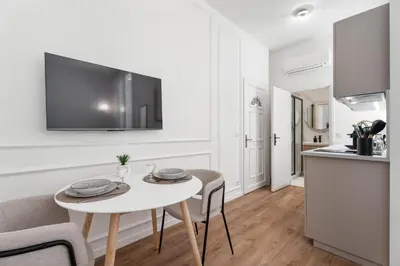 Cuisine ou kitchenette dans l'établissement Studio Bella - Welkeys