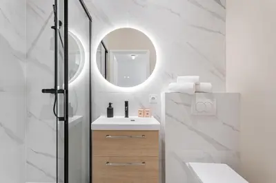 Salle de bains dans l'établissement Studio Bella - Welkeys