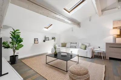 Coin salon dans l'établissement Appartement Reyer - Welkeys