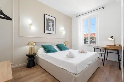 Un ou plusieurs lits dans un hébergement de l'établissement Appartement Caire - Welkeys