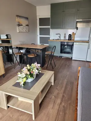 Cuisine ou kitchenette dans l'établissement Appartement 2 chambres à 5 min à pieds de la plage et tout commerce