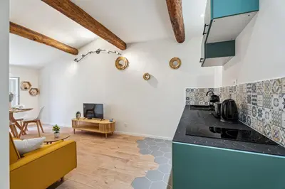 Coin salon dans l'établissement Appartement Castelet - Welkeys