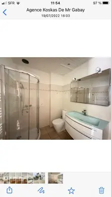 Salle de bains dans l'établissement villa matama