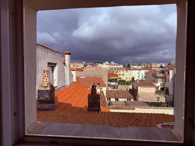 Balcon ou terrasse dans l'établissement Charme, Pierres, Appartement Vieil Antibes