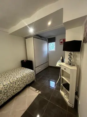 Cuisine ou kitchenette dans l'établissement L'Open bord de mer