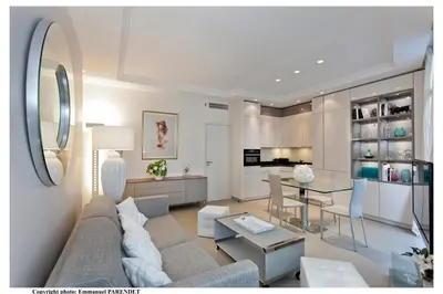 Coin salon dans l'établissement REF 961 - Cannes Croisette - Sea view apartment for rent