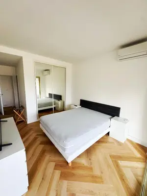 Un ou plusieurs lits dans un hébergement de l'établissement #S21 Chic Escape - Sea & Port View - Marina