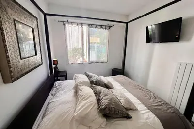 Un ou plusieurs lits dans un hébergement de l'établissement REF 1921 - Cannes - Apartment for rent