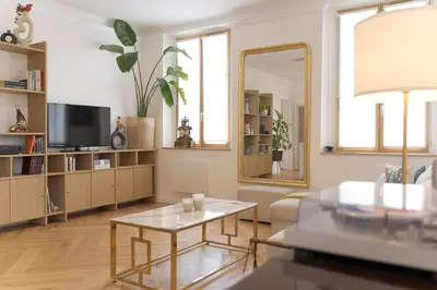 Télévision ou salle de divertissement dans l'établissement Appartement Villa Toki-Ona