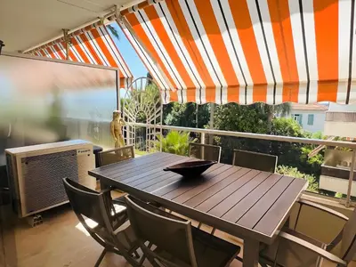 Balcon ou terrasse dans l'établissement Marilyn Beach - Vue mer, terrasse, garage privé
