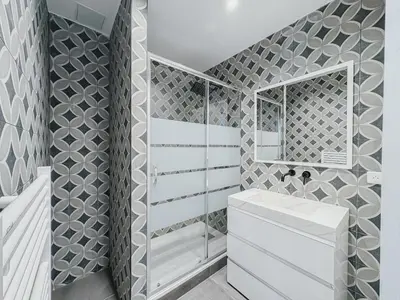 Salle de bains dans l'établissement Cozy Home Cannes
