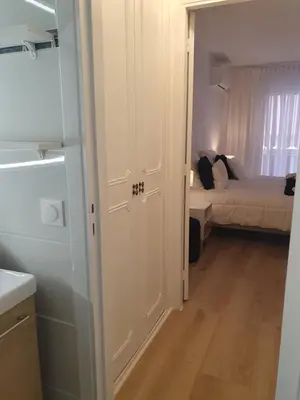 Un ou plusieurs lits dans un hébergement de l'établissement Appartement 2 pièces carré d or Les Floralies