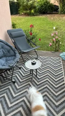 Jardin de l'établissement APP RDC GRANDE TERRASSE 43 m2 air-conditioned apartment MAX 6 PEOPLE