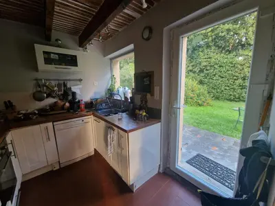 Cuisine ou kitchenette dans l'établissement Un petit coin de tranquile près de la mer