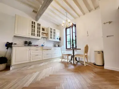 Cuisine ou kitchenette dans l'établissement La Tour Antiboise - dans le vieil Antibes