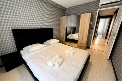 Un ou plusieurs lits dans un hébergement de l'établissement Antibes hyper center - 4 people - close to shops and beaches