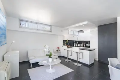 Cuisine ou kitchenette dans l'établissement Rooftop La Croisette Cannes