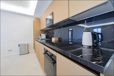 Cuisine ou kitchenette dans l'établissement Hôtel Particulier Marceau - Central Cannes - New - Walk to La Croisette