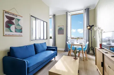 Coin salon dans l'établissement Une Parenthèse à la Mer