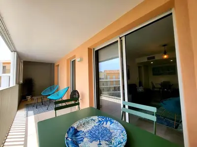 Coin salon dans l'établissement Le Marend 2 - Magnifique T3 avec Terrasse et Parking