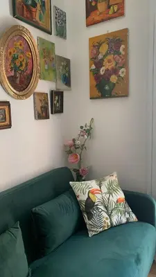 Coin salon dans l'établissement Charme & Authenticité 3P Vielle Ville Antibes
