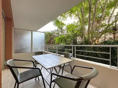 Balcon ou terrasse dans l'établissement Cosy nid, terrasse & 2 parkings