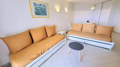 Coin salon dans l'établissement BP Bellevue - 4eme étage vue mer