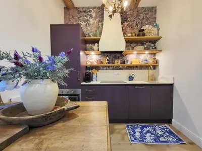 Cuisine ou kitchenette dans l'établissement Rêverie en Provence - Au cœur du Vieil Antibes
