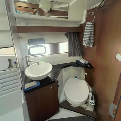 Salle de bains dans l'établissement Gemia
