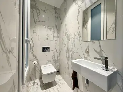 Salle de bains dans l'établissement Carré d'Or - Luxueux - Vue mer