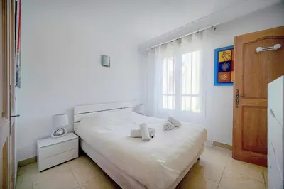 Un ou plusieurs lits dans un hébergement de l'établissement Lumineux 3 chambres TERRASSE PISCINE PARKING A3B134