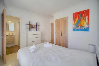 Un ou plusieurs lits dans un hébergement de l'établissement Lumineux 3 chambres TERRASSE PISCINE PARKING A3B134
