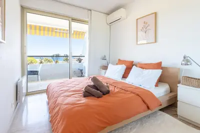 Un ou plusieurs lits dans un hébergement de l'établissement Séjour Luxe - Vue panoramique