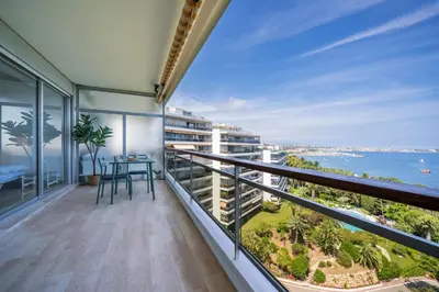 Balcon ou terrasse dans l'établissement La mirandole bleue, votre escapade face à la mer