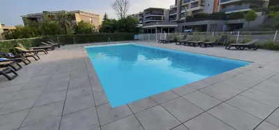 Piscine de l'établissement Beautiful studio in a residence with swimming pool ou située à proximité