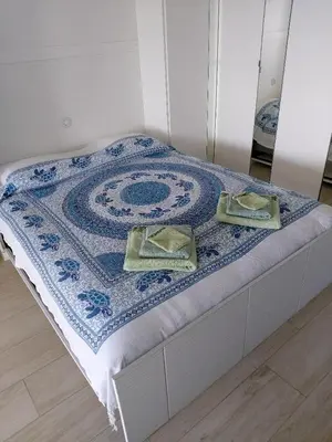 Un ou plusieurs lits dans un hébergement de l'établissement Studio Cannes beautiful sea view