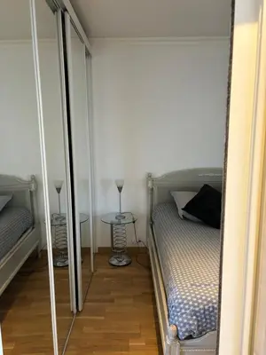 Un ou plusieurs lits dans un hébergement de l'établissement Lovely 2 pièces Croisette Martinez