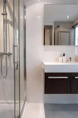 Salle de bains dans l'établissement Villa Marina