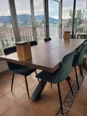 Vue générale sur la montagne ou vue sur la montagne depuis l'appartement