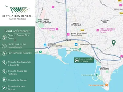 Plan de l'établissement LB Vacation Rentals I Luxurious 1BR with parking & terrace