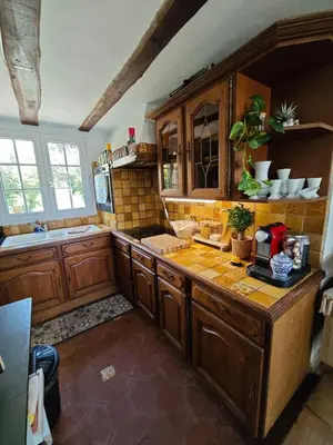 Cuisine ou kitchenette dans l'établissement Provençal detached house and private pool