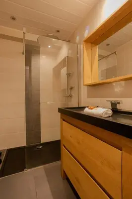 Salle de bains dans l'établissement Cannes 2 pièces lumineux terrasse ensoleillée